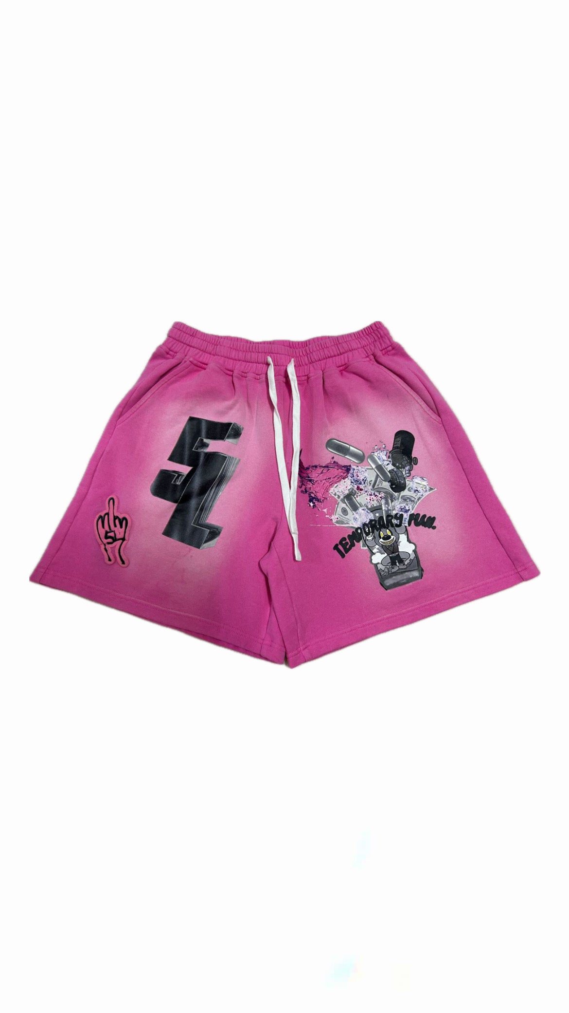 5L shorts washed berry