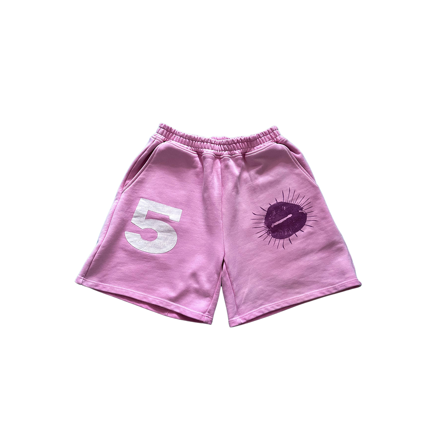 5L shorts washed pink