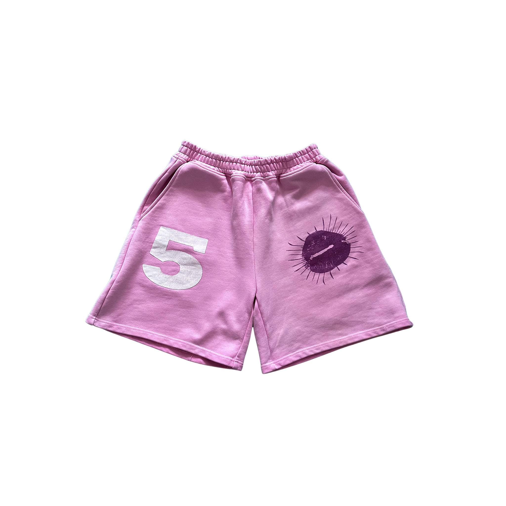 5L shorts washed pink